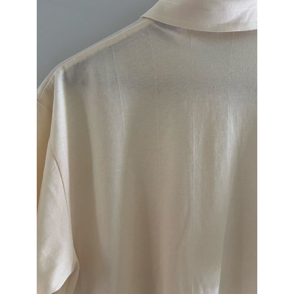 Enro Cotton Mist Cotton Blend Golf Polo Pale Yellow Size Medium JL - Picture 7 of 9